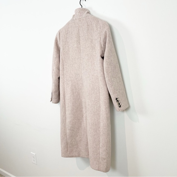 H&M Wool Blend Powder Pink Over Coat Sz 0 - Picture 9 of 14